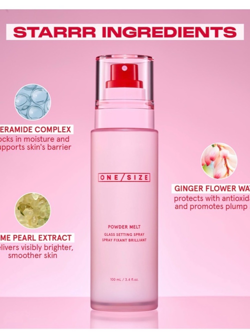 ONE/SIZE Powder Melt Glass Setting Spray - 100ml BRAND NEW - Picture 6 of 10